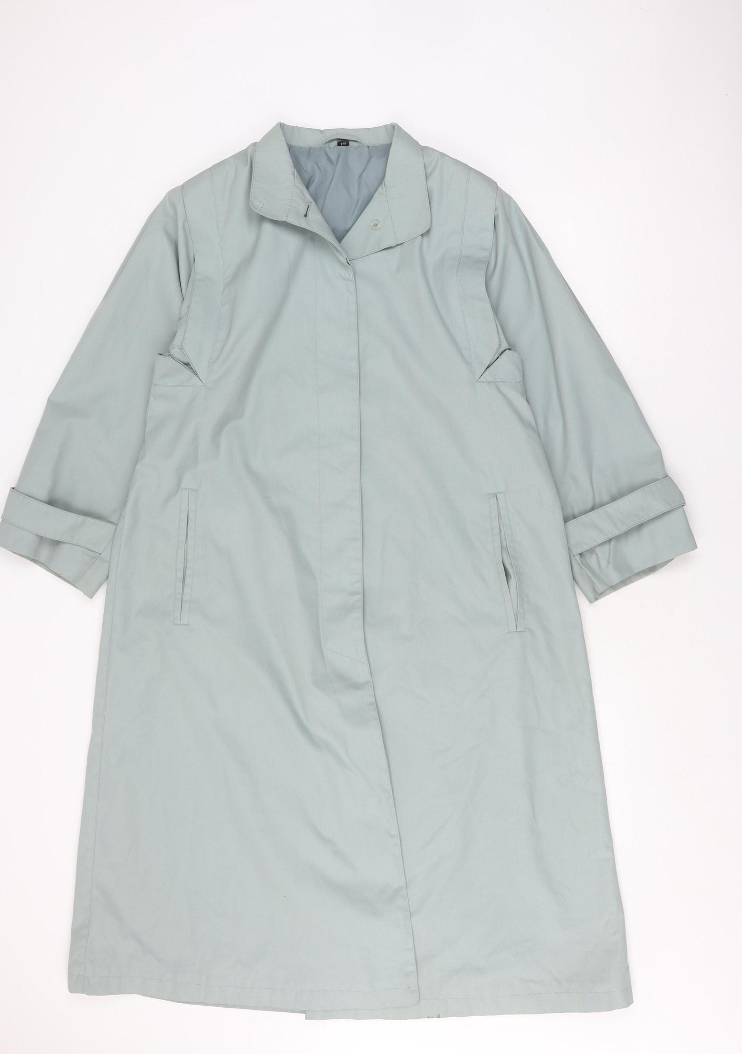Canda Women's Blue Trench Coat Size 10 - Stylish & Practical
