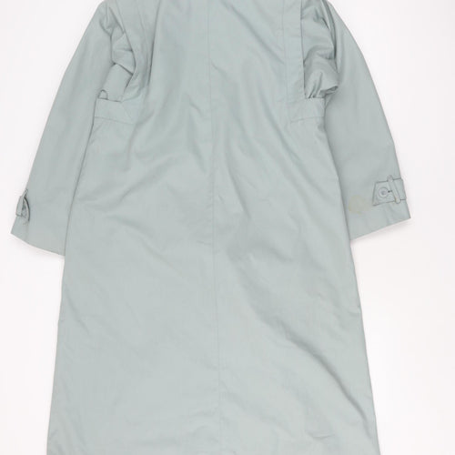 Canda Women's Blue Trench Coat Size 10 - Stylish & Practical