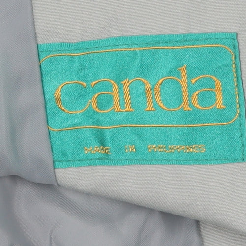 Canda Women's Blue Trench Coat Size 10 - Stylish & Practical