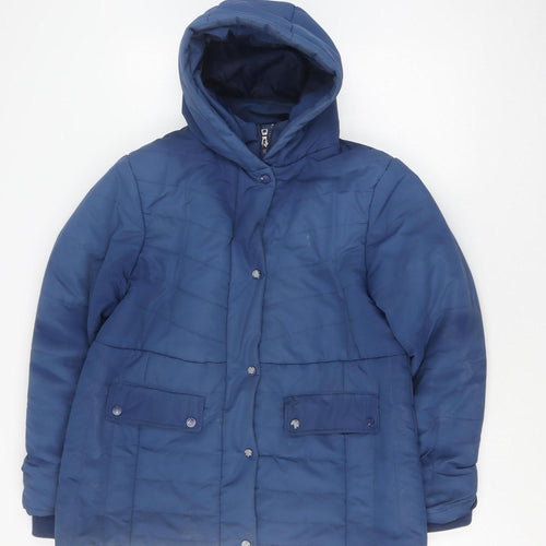Cotton Traders Unisex Blue Quilted Jacket Size 16