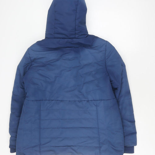 Cotton Traders Unisex Blue Quilted Jacket Size 16
