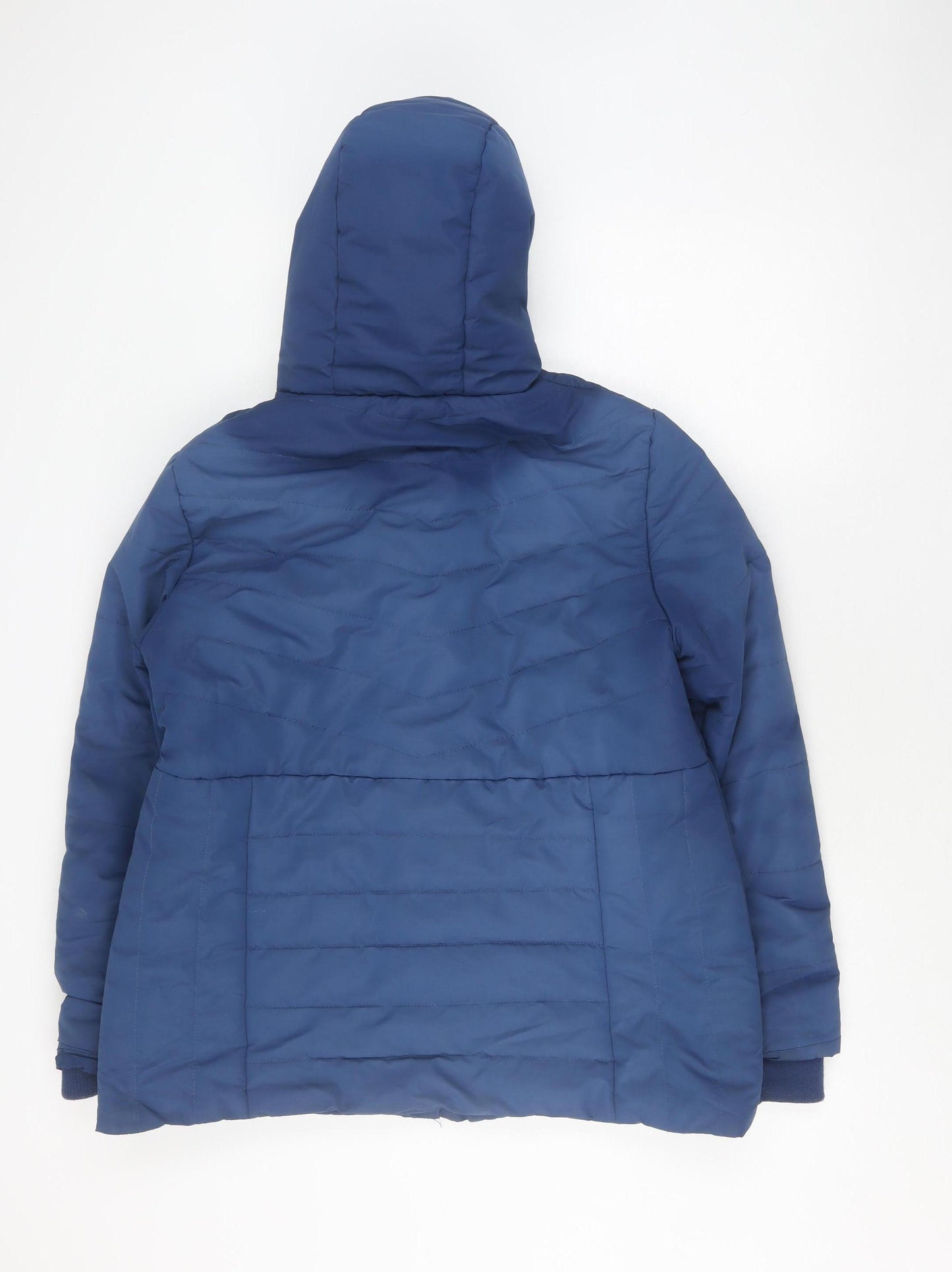 Cotton Traders Unisex Blue Quilted Jacket Size 16