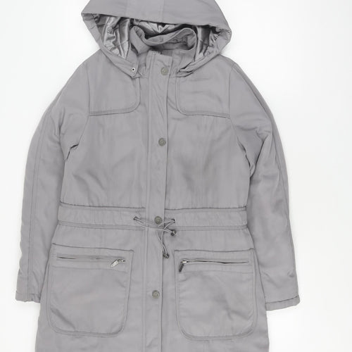 RJR John Rocha Women's Grey Parka Jacket Size 12