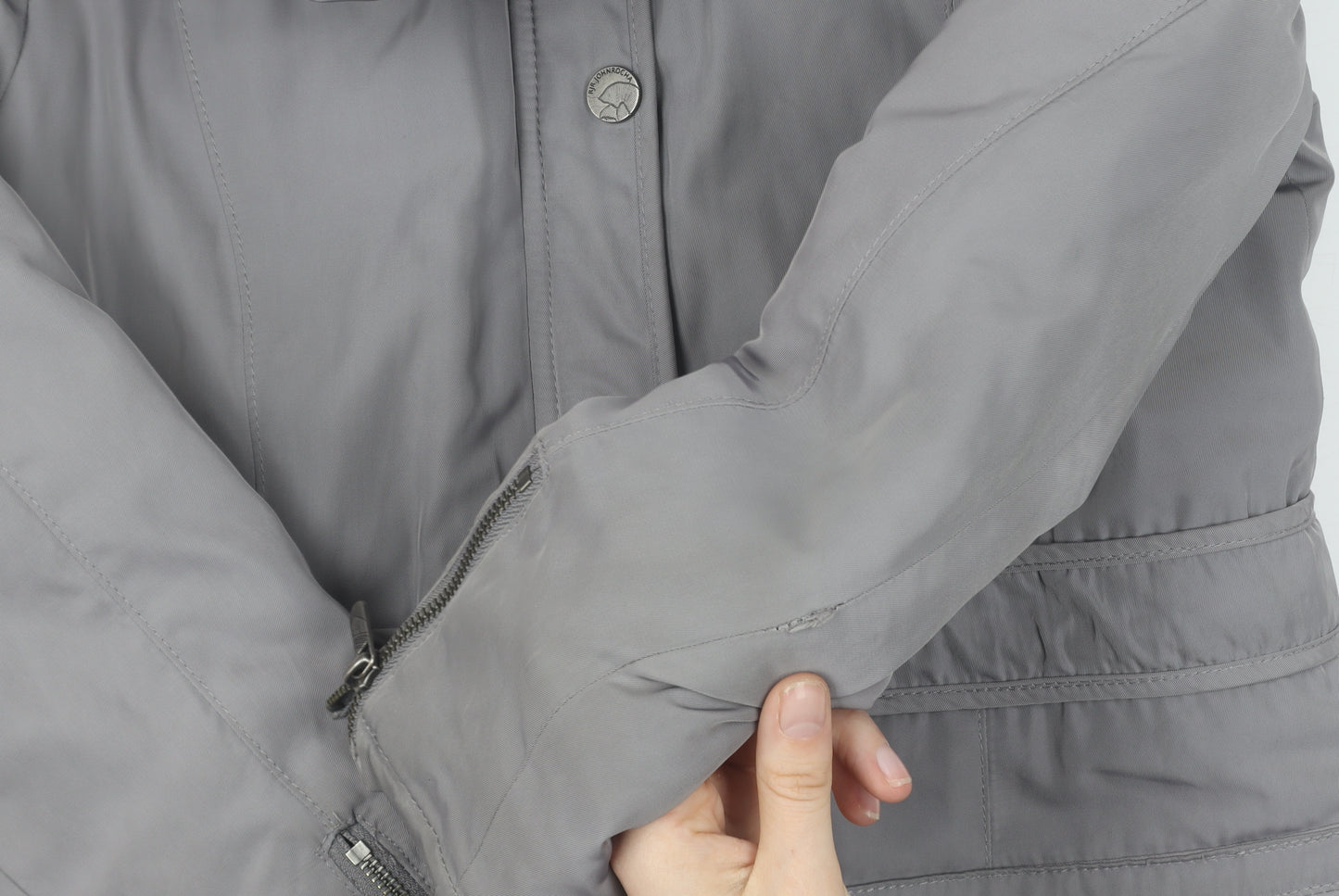 RJR John Rocha Women's Grey Parka Jacket Size 12