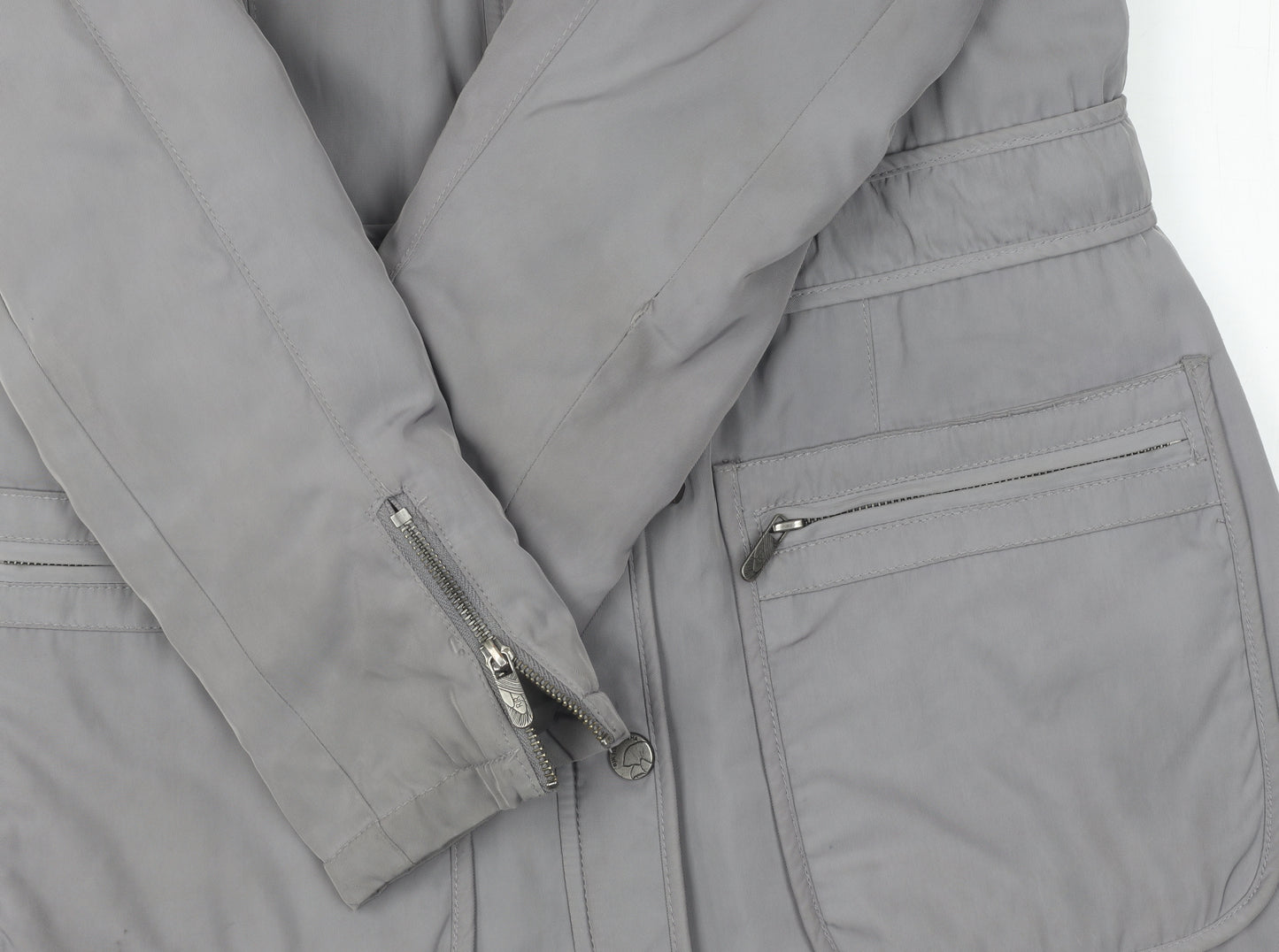 RJR John Rocha Women's Grey Parka Jacket Size 12