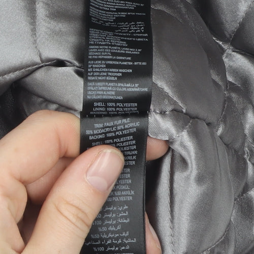 RJR John Rocha Women's Grey Parka Jacket Size 12