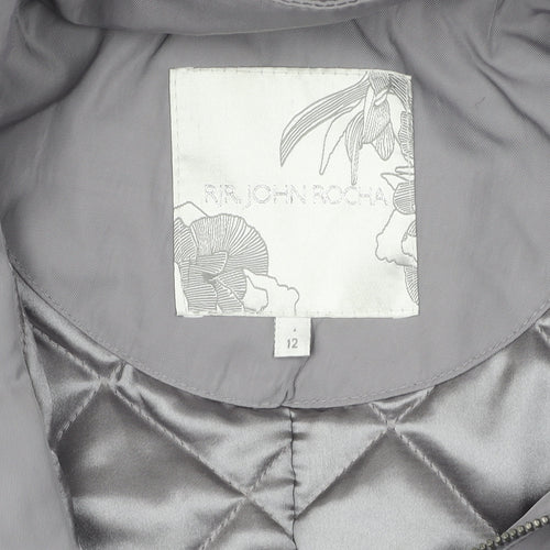 RJR John Rocha Women's Grey Parka Jacket Size 12