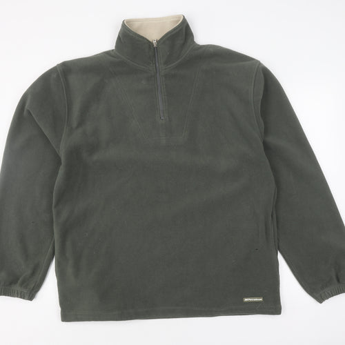 Petroleum Men's Grey Fleece Pullover Sweatshirt - Size L