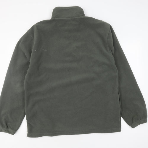Petroleum Men's Grey Fleece Pullover Sweatshirt - Size L