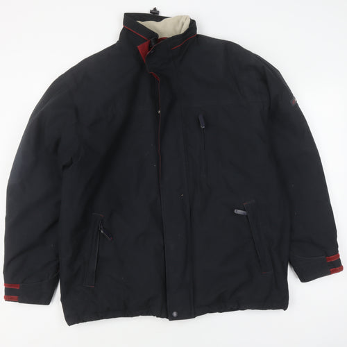 CS Active Men's Black Winter Basic Jacket, Durable Style