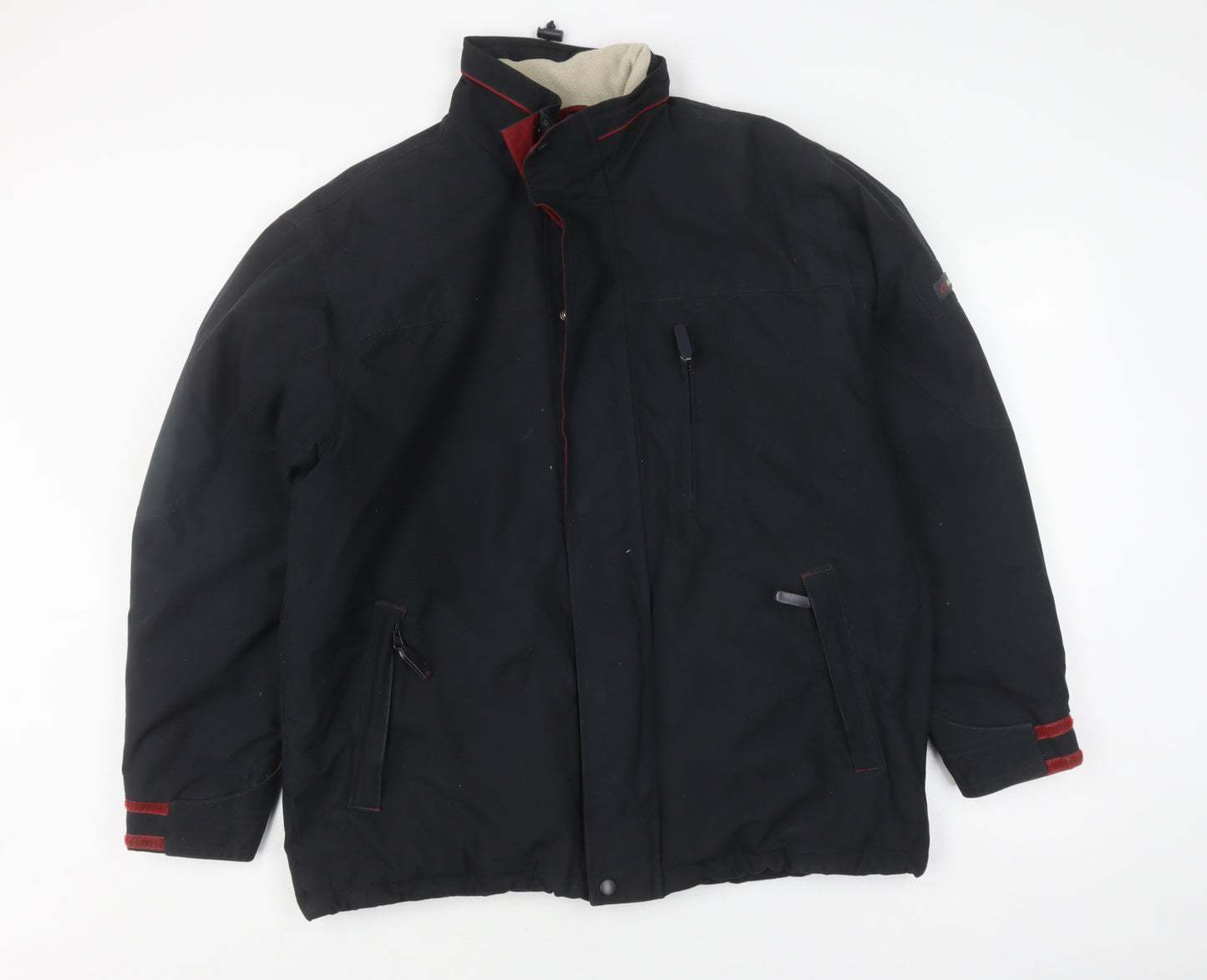 CS Active Men's Black Winter Basic Jacket, Durable Style