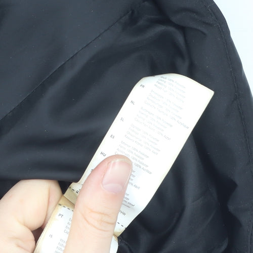 Golddigga Women's Black Puffer Jacket, Size 10, Winter Warmth