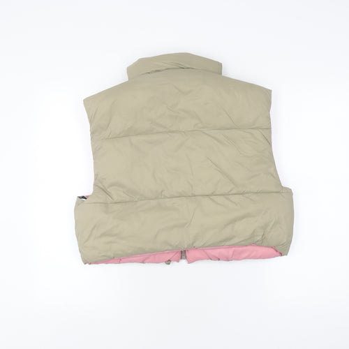 Zara Women's Beige Puffer Waistcoat Size L