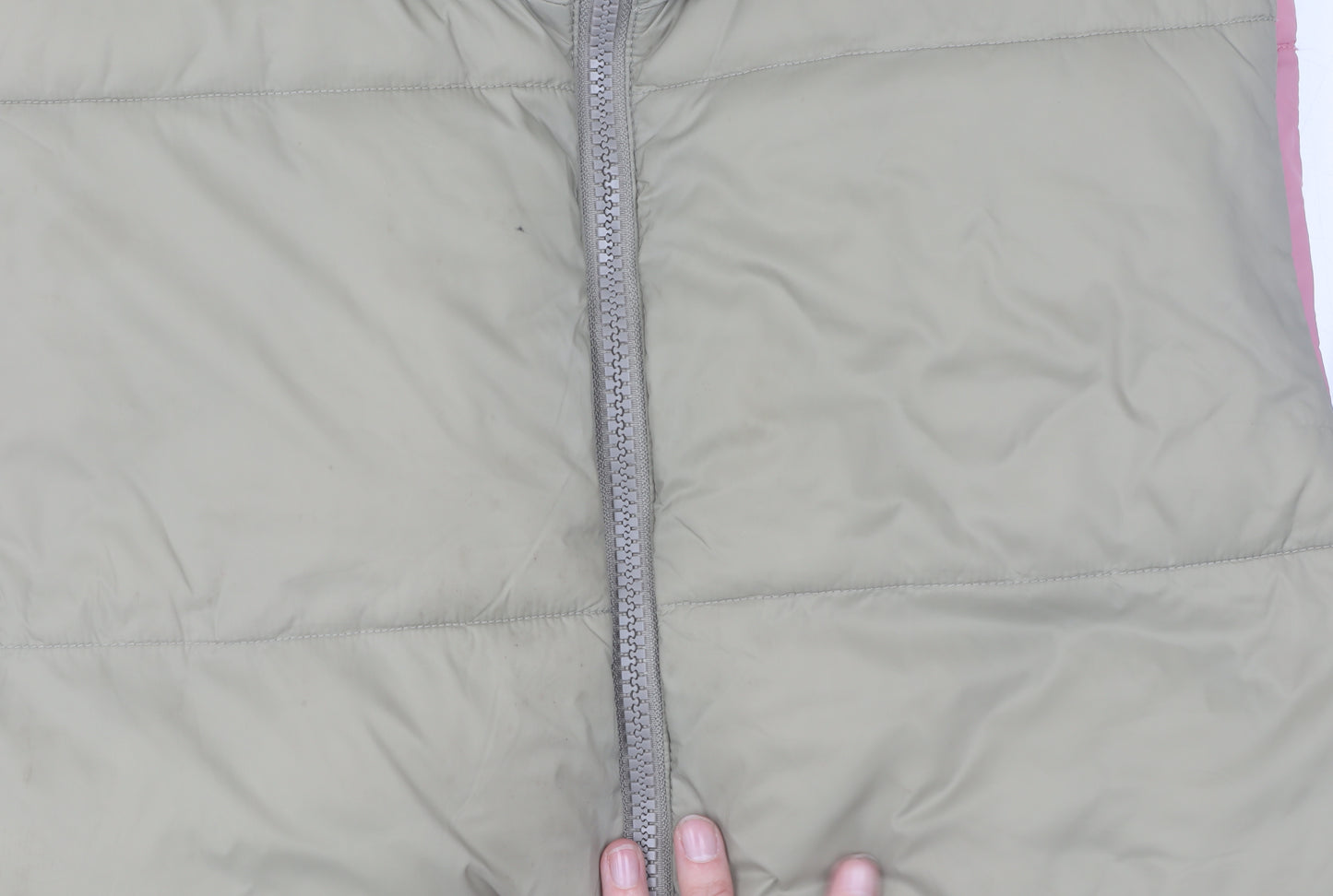 Zara Women's Beige Puffer Waistcoat Size L