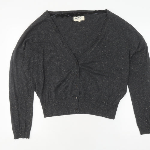 Julie Women's Black Cardigan M/L V-Neck Long Sleeve