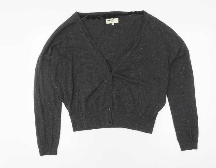 Julie Women's Black Cardigan M/L V-Neck Long Sleeve