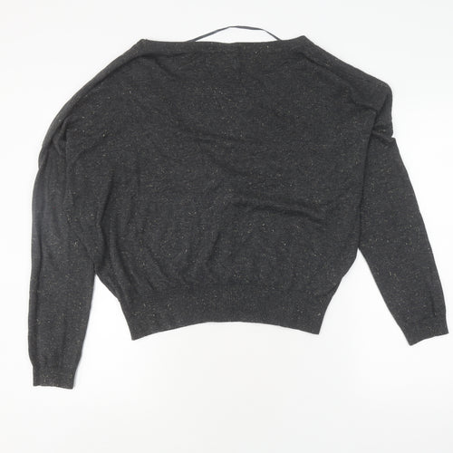 Julie Women's Black Cardigan M/L V-Neck Long Sleeve