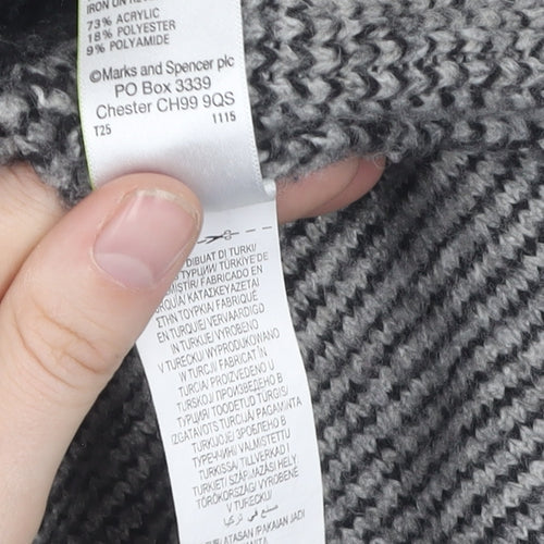 Marks & Spencer Women's Grey Roll Neck Vest M
