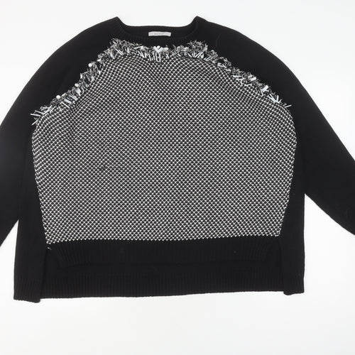 Marks and Spencer Women's Black Pullover Jumper, Size 20