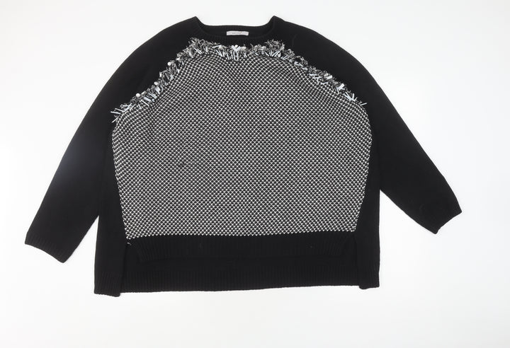 Marks and Spencer Women's Black Pullover Jumper, Size 20