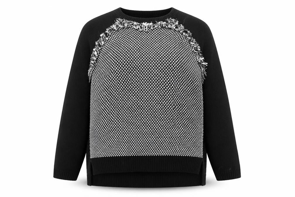 Front view of Marks & Spencer Women's Black jumper, size 20