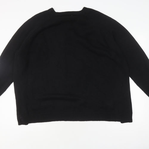 Marks and Spencer Women's Black Pullover Jumper, Size 20
