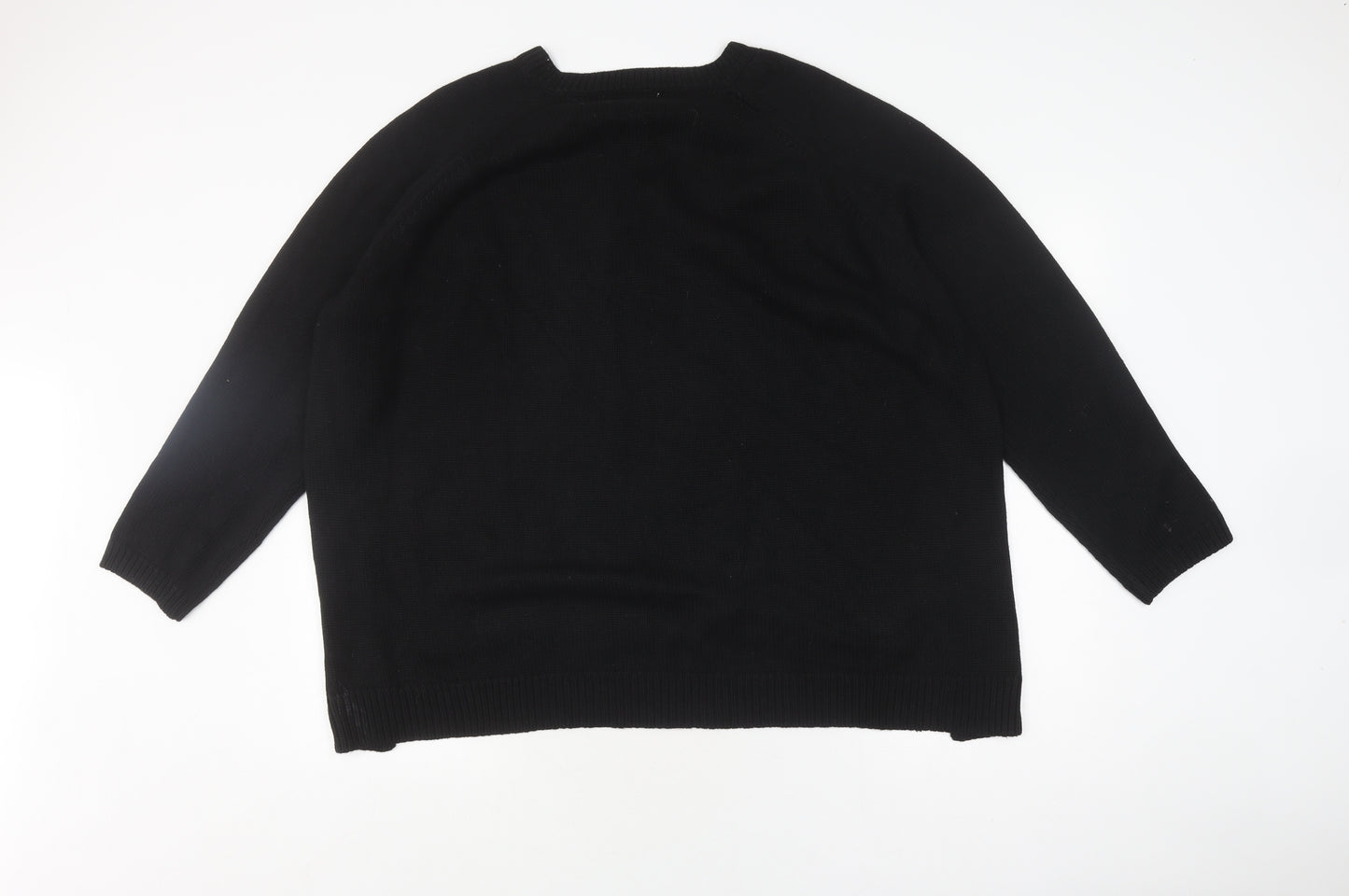 Marks and Spencer Women's Black Pullover Jumper, Size 20