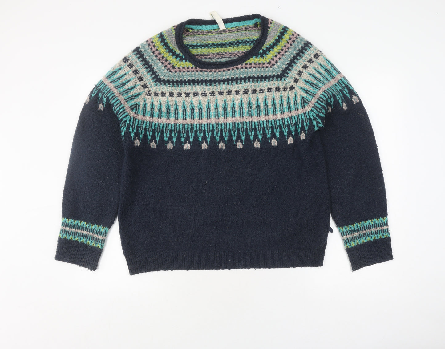 Weird Fish Women's Multicoloured Pullover Jumper Size 16