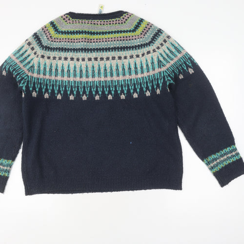 Weird Fish Women's Multicoloured Pullover Jumper Size 16