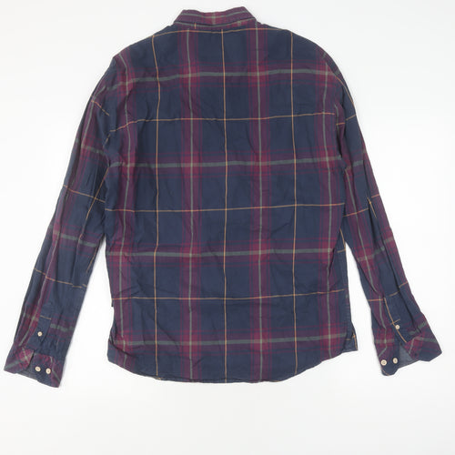 Kronstadt Men's L Multicoloured Plaid Button-Up Shirt