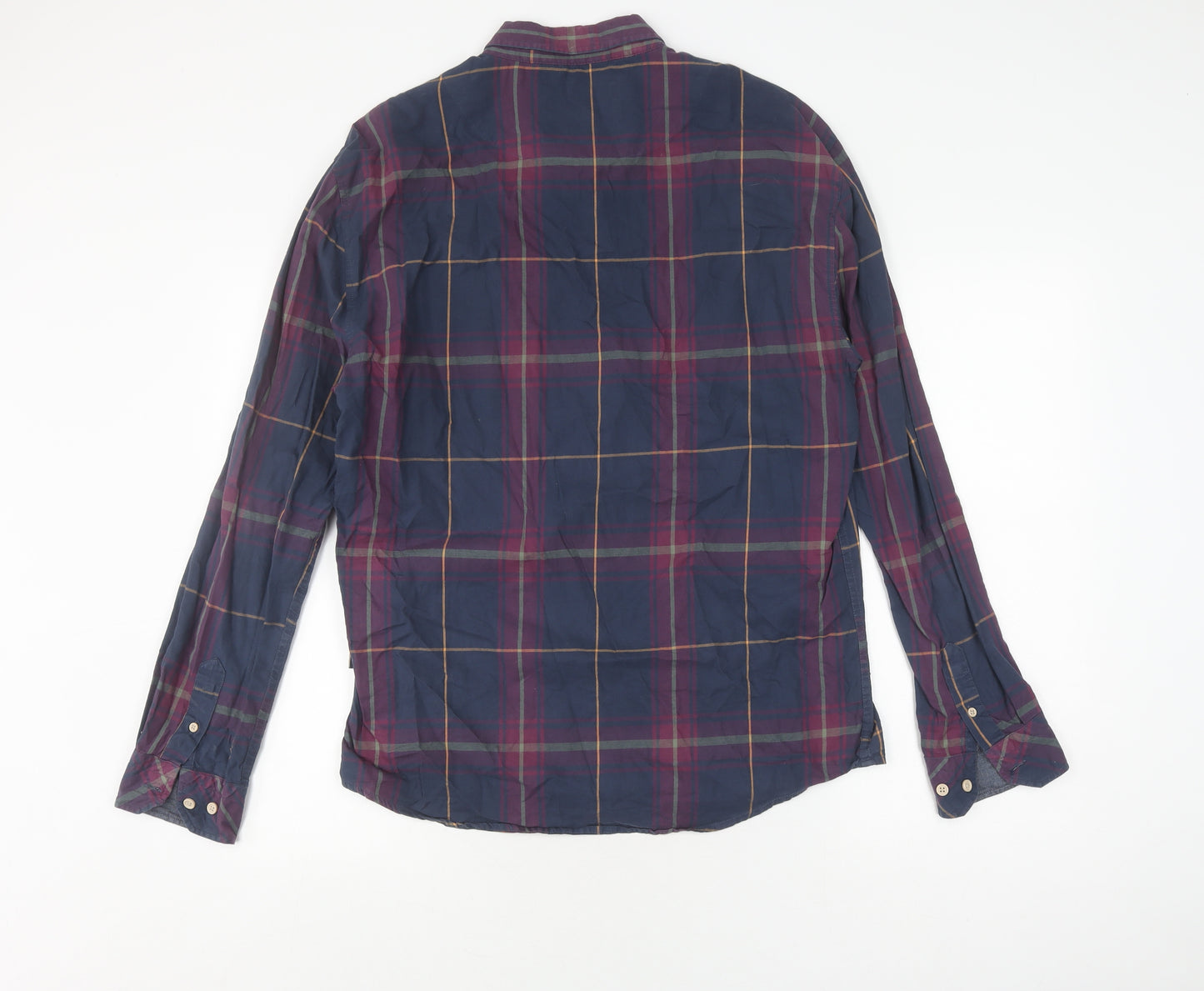 Kronstadt Men's L Multicoloured Plaid Button-Up Shirt