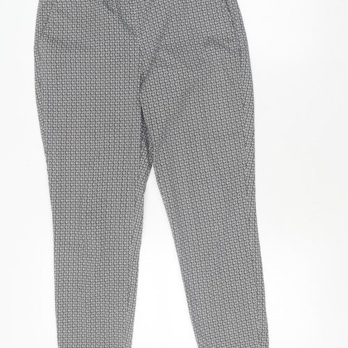 Next Women's Geometric Trousers, Black/White, Size 12 Plus