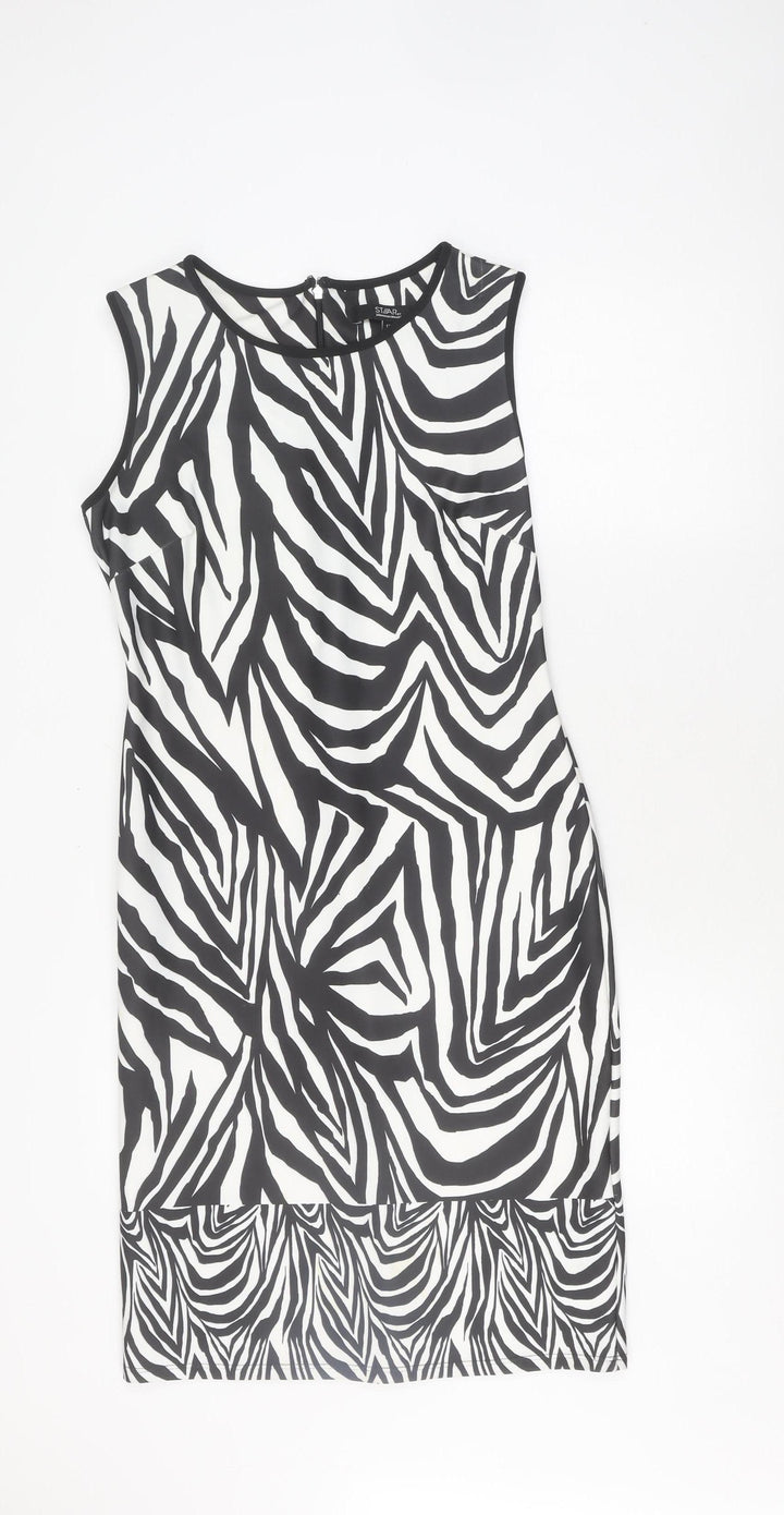 Julien MacDonald Women's Zebra Print Sheath Dress
