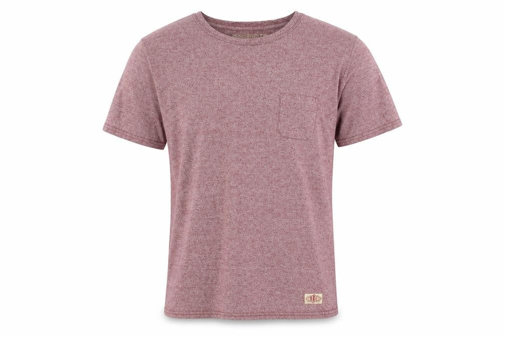 Front view of Brooklyn Men's Red Cotton T-Shirt -, size L