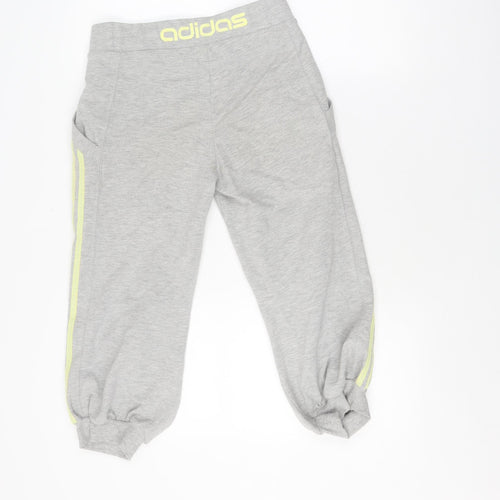 Adidas Women's Grey Jogger Trousers Size 8