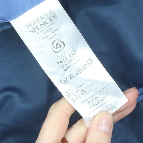 Marks and Spencer Navy Men's Blazer Jacket Regular 44