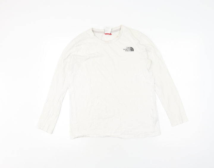 The North Face Women's White Long Sleeve T-Shirt - Size S