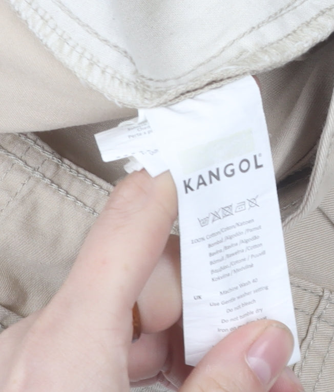 Kangol Mens Beige Chino Shorts XL - Casual Cotton Summer Wear