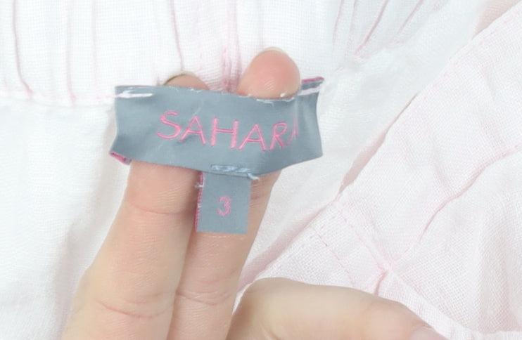 Sahara Women's Ivory Linen Bloomers Size M - Comfortable Fit