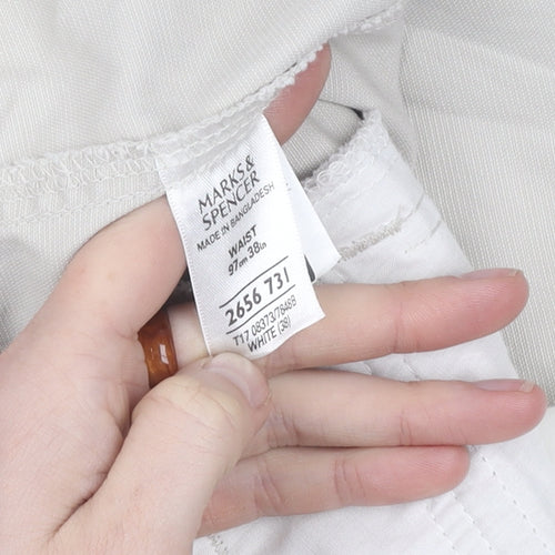 Marks and Spencer Men's White Chino Shorts 38