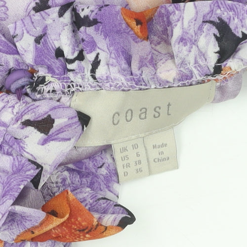 Coast Women's Floral A-Line Dress, Size 10, Multicoloured