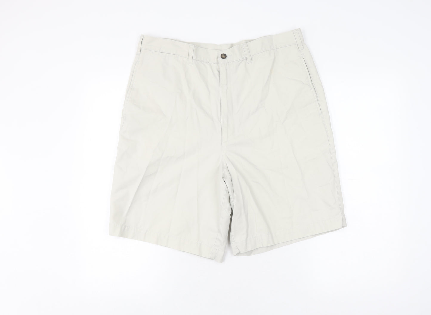 Marks and Spencer Men's Beige Chino Shorts 36L