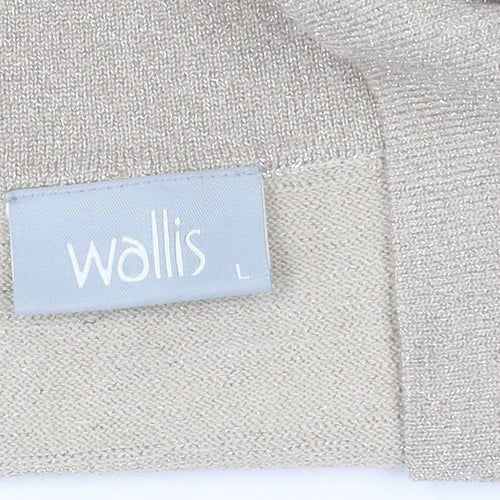 Wallis Women's Gold Shrug, Size 18, Glitter Knit