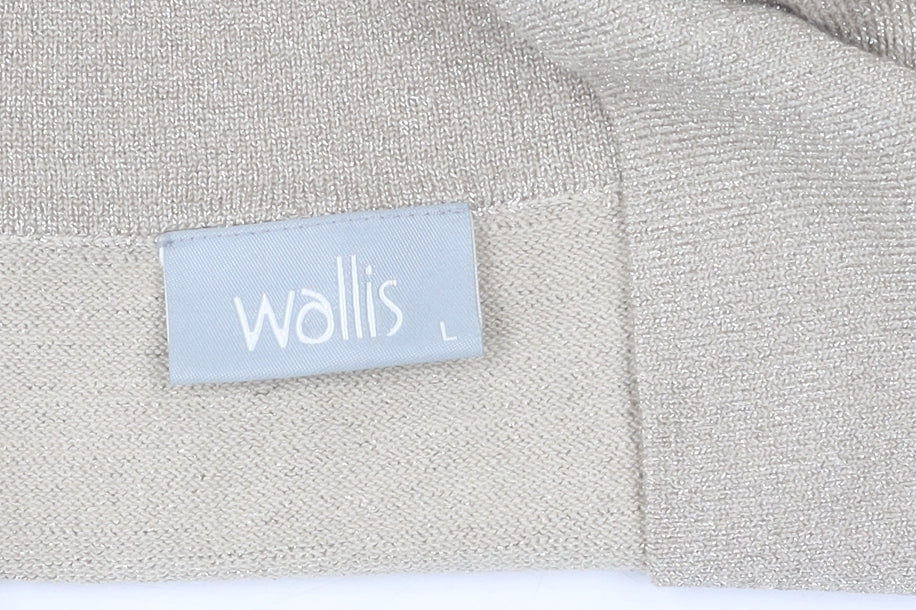 Wallis Women's Gold Shrug, Size 18, Glitter Knit