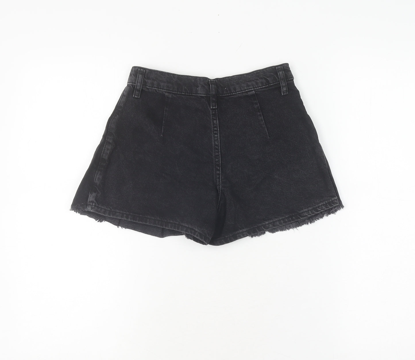 Zara Girls Black Pleated Skort, Size 10 Years, Denim Style