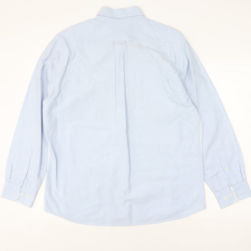 Decenio Sport Men's Blue Regular Fit Striped Shirt