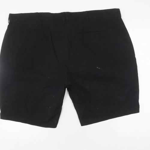 Badrhino Men's Black Chino Shorts Size 46
