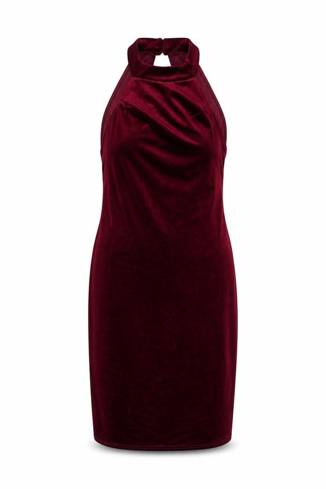 Front view of Miss Selfridge Women's Red Sheath Dress, size 12