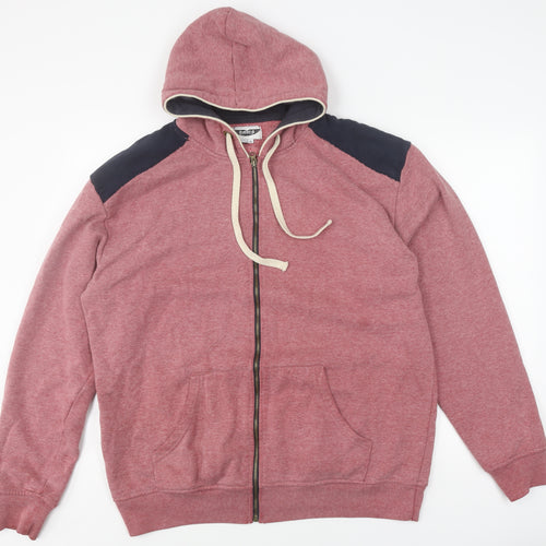 Label J Men's Red Full Zip XL Hoodie with Hood