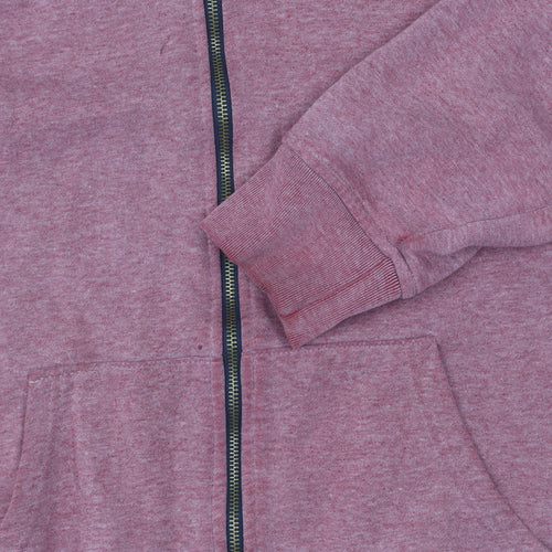 Label J Men's Red Full Zip XL Hoodie with Hood